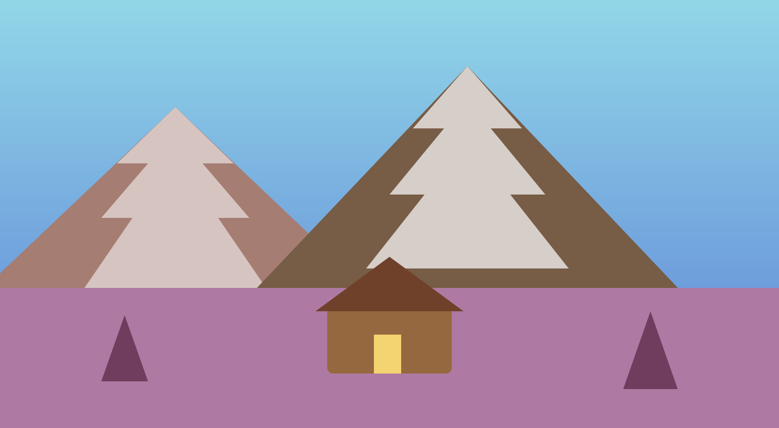 Demo illustration of Cedar & Pine A-Frame, view 4